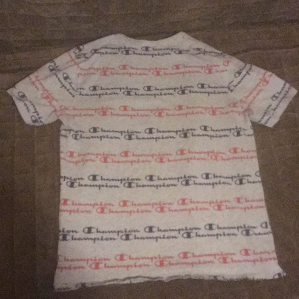 Grey Red and Blue Champion T-Shirt